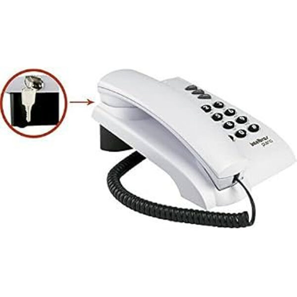 Telefone Intelbras Pleno com Chave Cinza