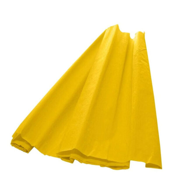 Papel Crepom Amarelo 48cm x 2m