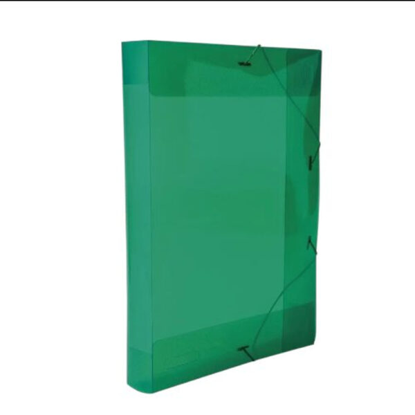 Classificador ACP Plástico com Elástico 4cm Verde