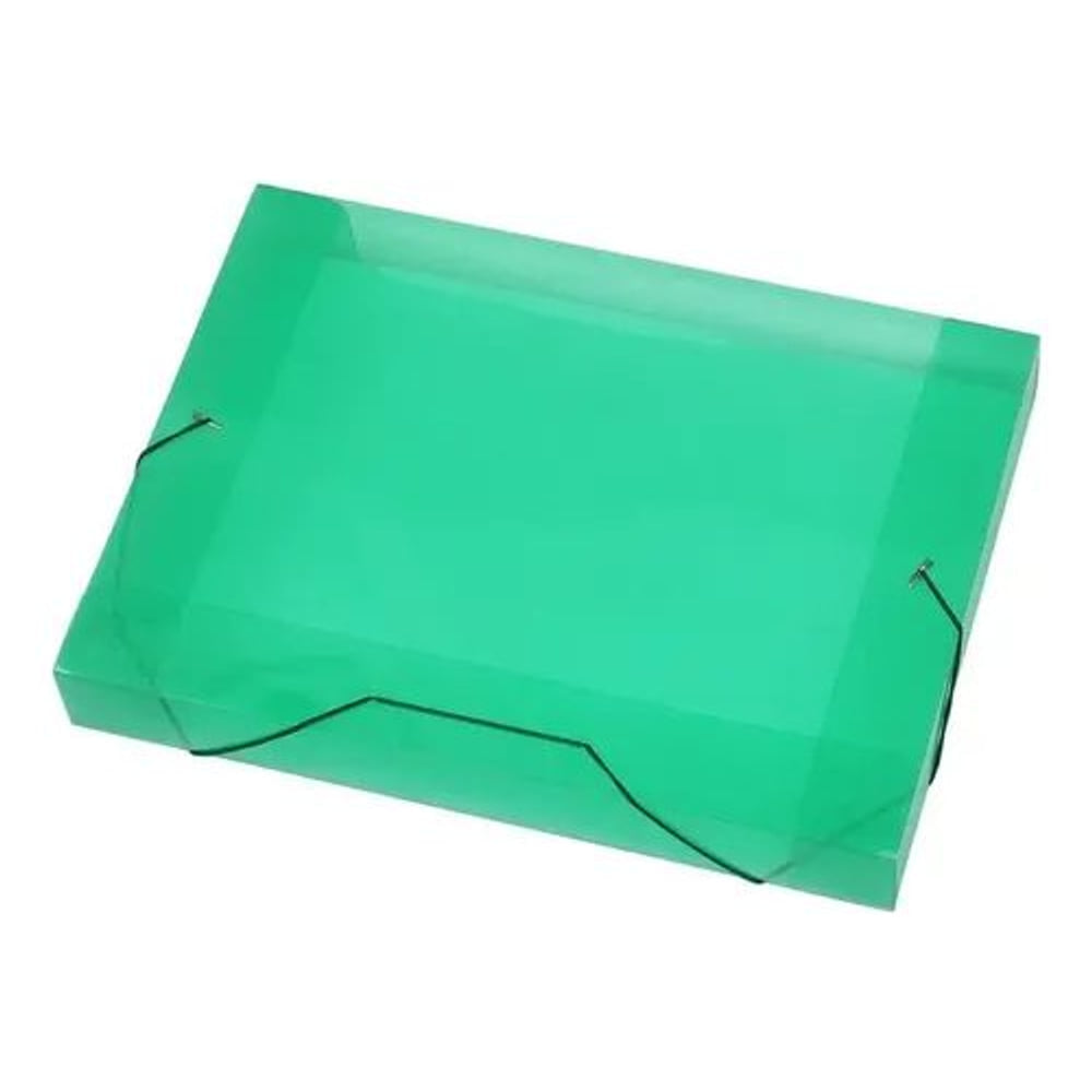 Classificador com Plástico e Elástico 55mm 10 Divisões Verde