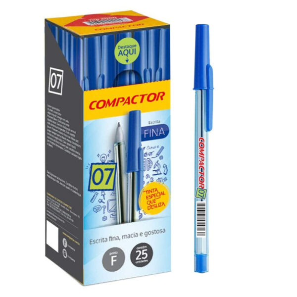 Caneta Compactor 07 Azul