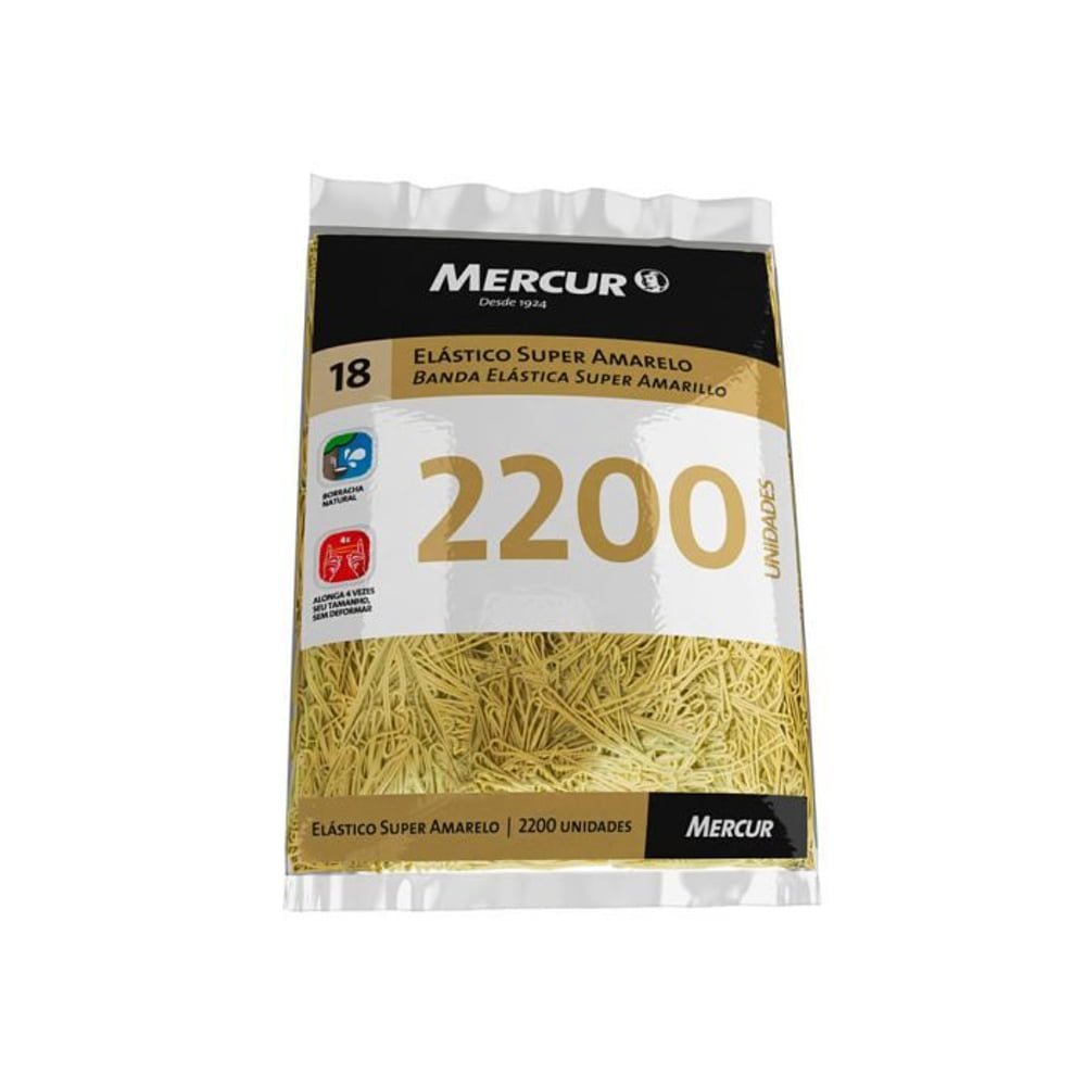 Elástico Mercur Super Amarelo 1kg