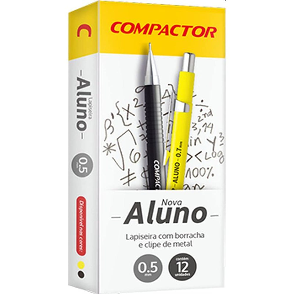 Lapiseira Compactor Aluno 0 5mm Preta