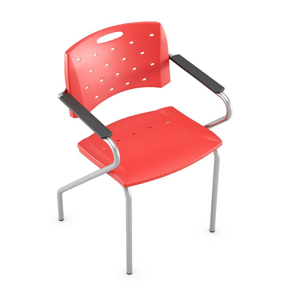 Acento Encosto Cavaletti Viva Vermelho Claro 31cm
