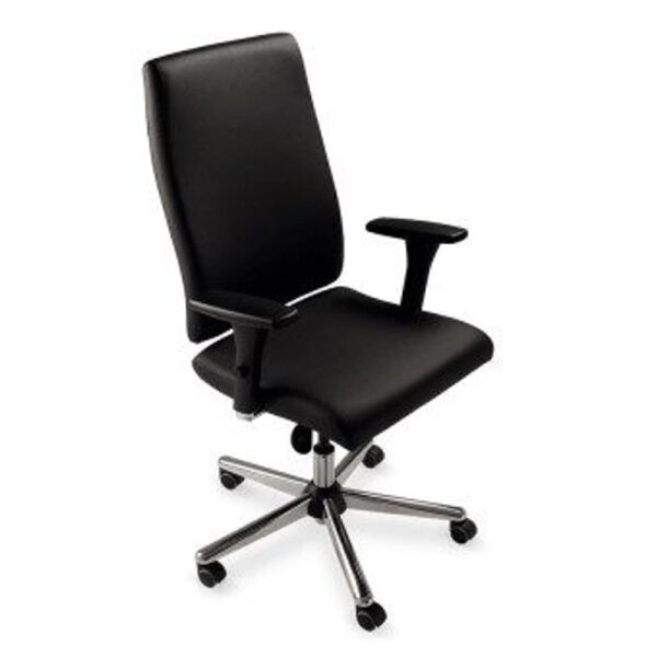 Cadeira Cavalet Presidente Slim Estampada 18001 Vinil Preto