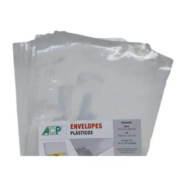 Plástico ACP A4 para Pasta Catálogo 4 Furos Grosso 0,15mm Transparente