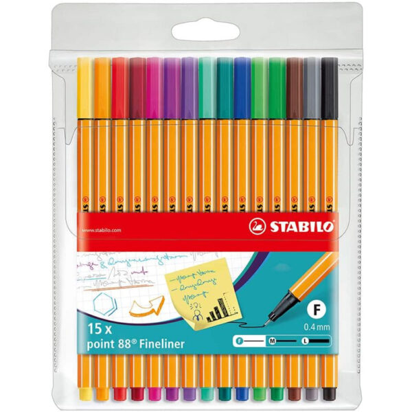 Caneta Stabilo Cores Point 0,4mm Amarela
