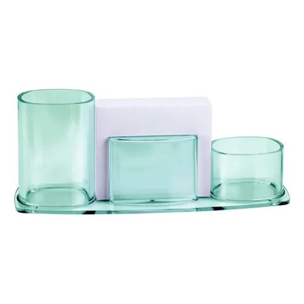 Organizador de Mesa Acrimet com Papel Verde Claro