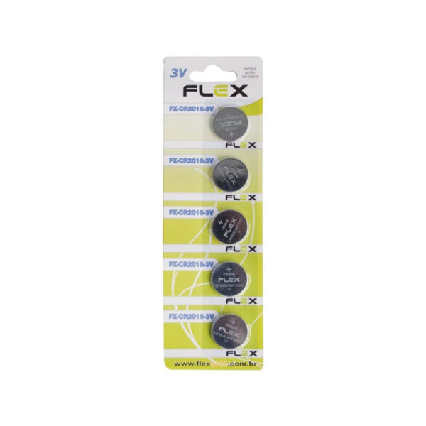 Pilha Flex Tipo Botão FX CR2016