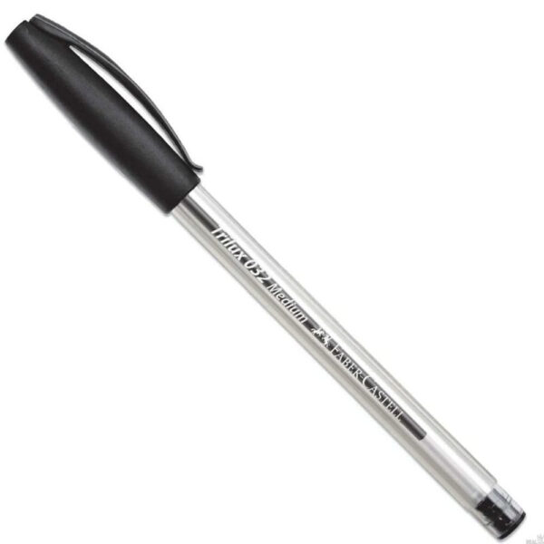 Caneta Esferográfica Faber Castell Trilux Preta