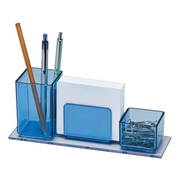 Porta Lápis Acrimet Clips Lembrete Azul Claro