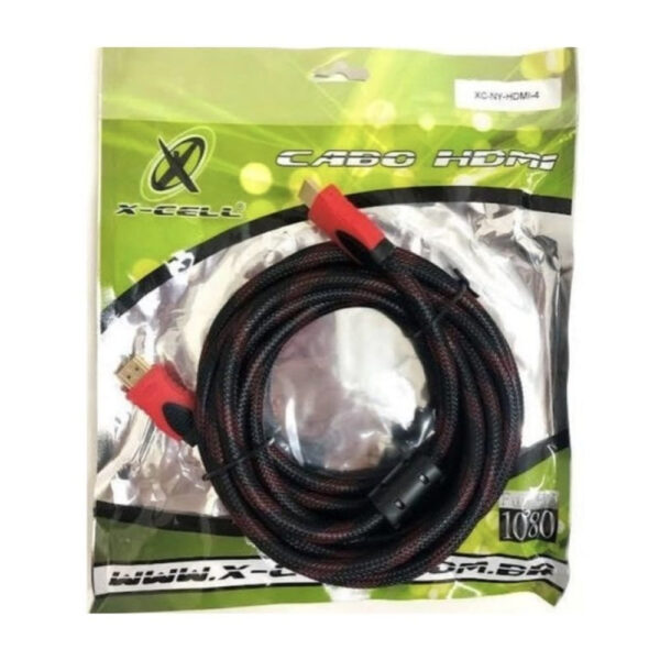 Cabo X Cell Multimidia HDMI Nylon 4 Metros