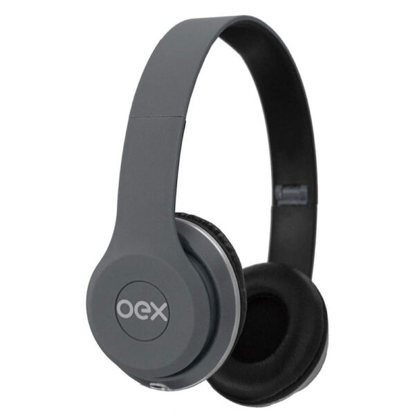 Headset OEX HP 103 Headfone Style Preto e Cinza
