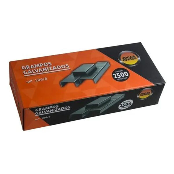 Grampo Jocar Galvanizado 106/8   Caixa com 2500 Unidades