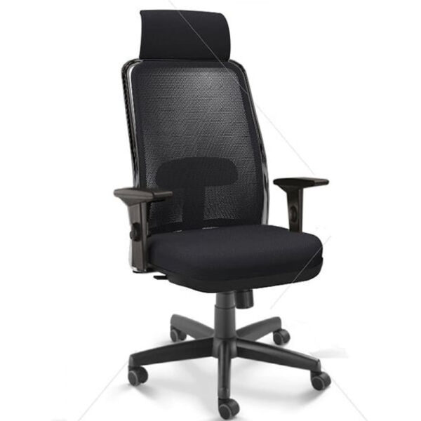 Cadeira Cavalete Presidente Tela SRE EP 16001 Vinil Preto