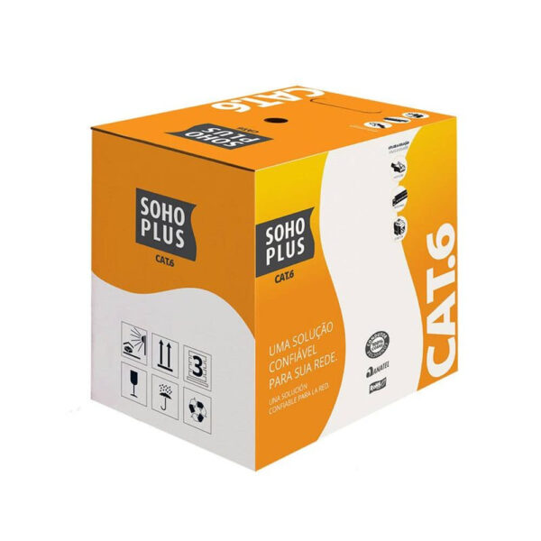 Cabo de Rede Sohoplus Cat6 Azul 24AWG