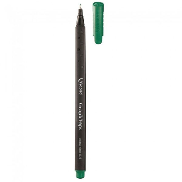 Caneta Esferográfica Maped Graph Peps 0,4mm Verde Golf