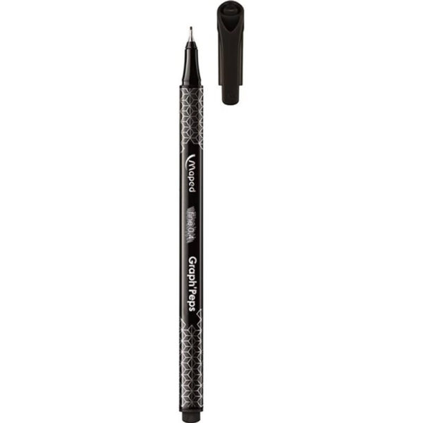 Caneta Esferográfica Maped Graph 0 4mm Preta
