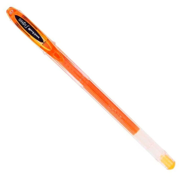 Caneta Uniball Signo Gel 0 7 Laranja