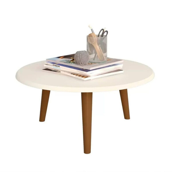 Mesa de Centro Bechara Brilhante Off White