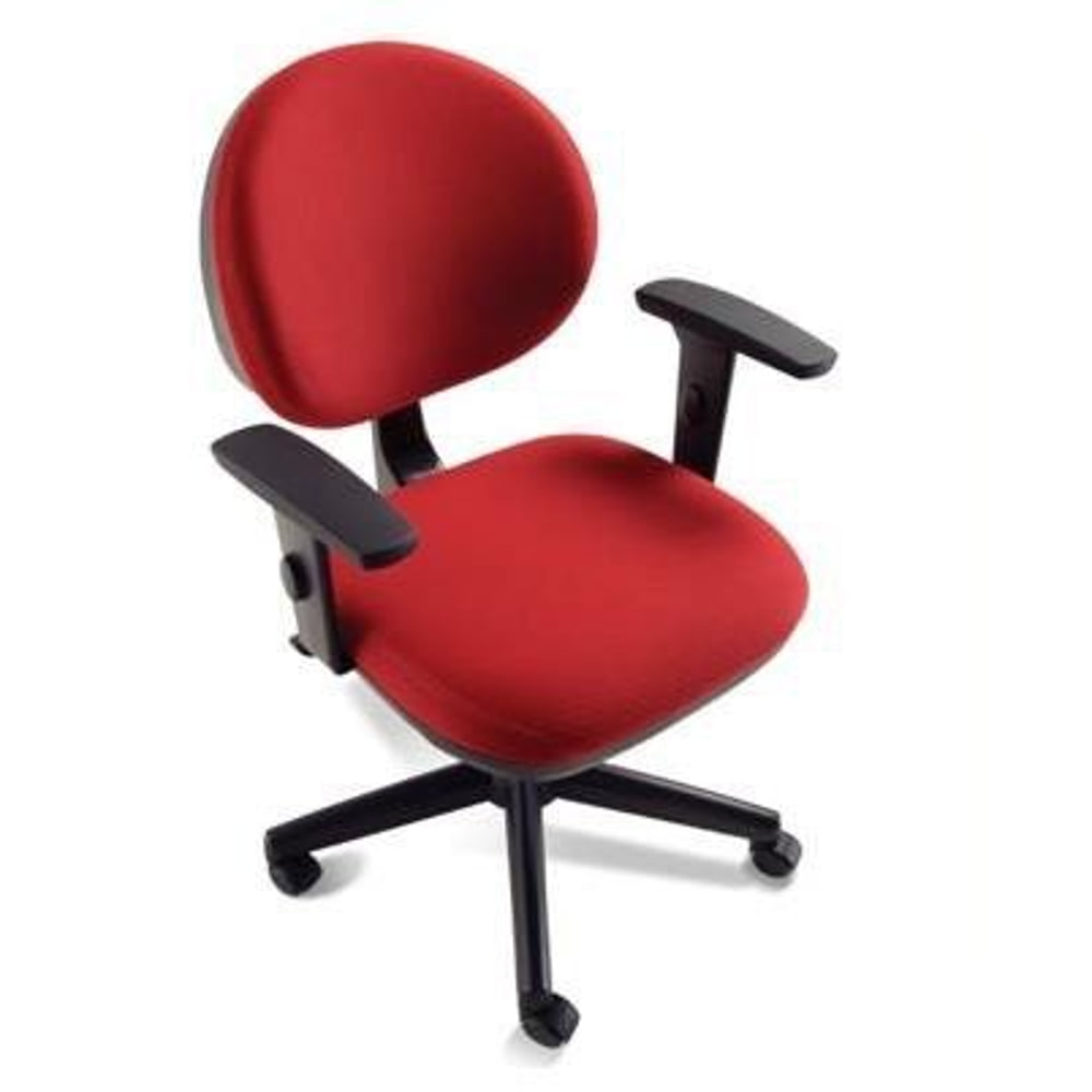 Cadeira Cavalet Giratória com Braço 4064 Vinil Vermelho
