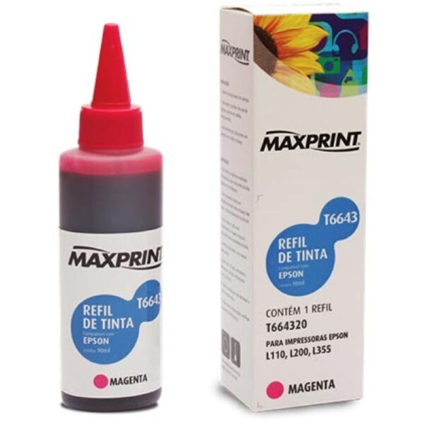 Refil de Tinta Epson T504320 Vermelho para L6171 e L4160
