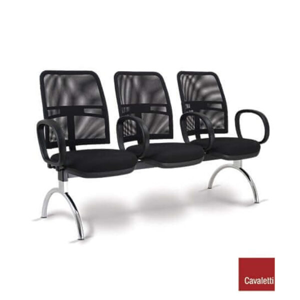 Cadeira Cavalete Long 3 Lugares Tela