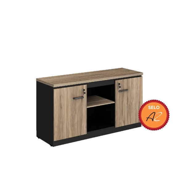 Balcão Gebbwork Yaris Credenza YAR1373 Calvi/Preto
