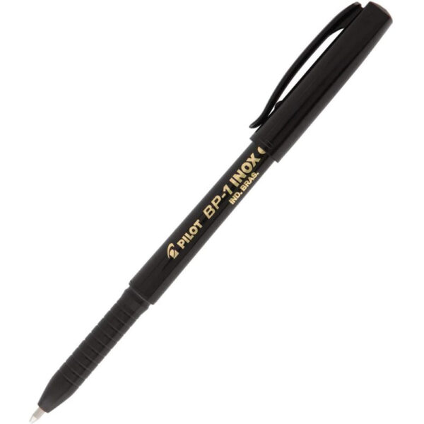 Caneta Esferográfica Pilot BP 1 Inox 1 0 Preta
