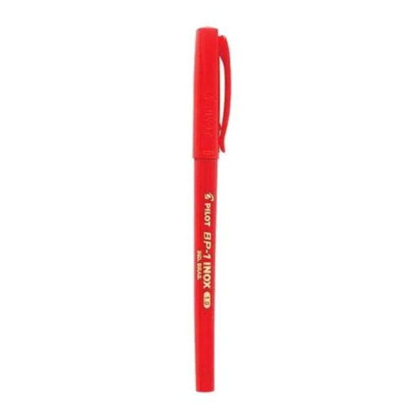 Caneta Esferográfica Pilot BP 1 Inox 1 0 Vermelha