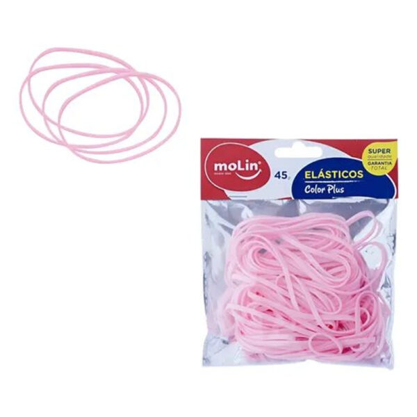 Elástico Molin Color Plus Rosa 45g