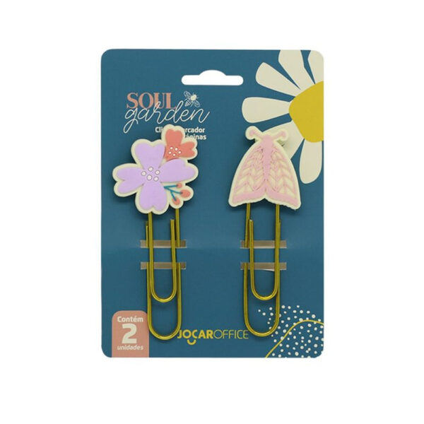 Clips Jocar Soul Garden Borboleta com 2 Unidades