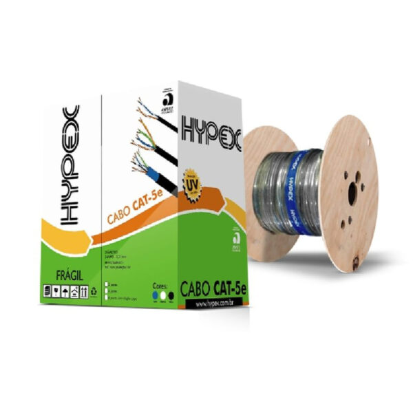 Cabo de Rede Hypex Cat5 Preto