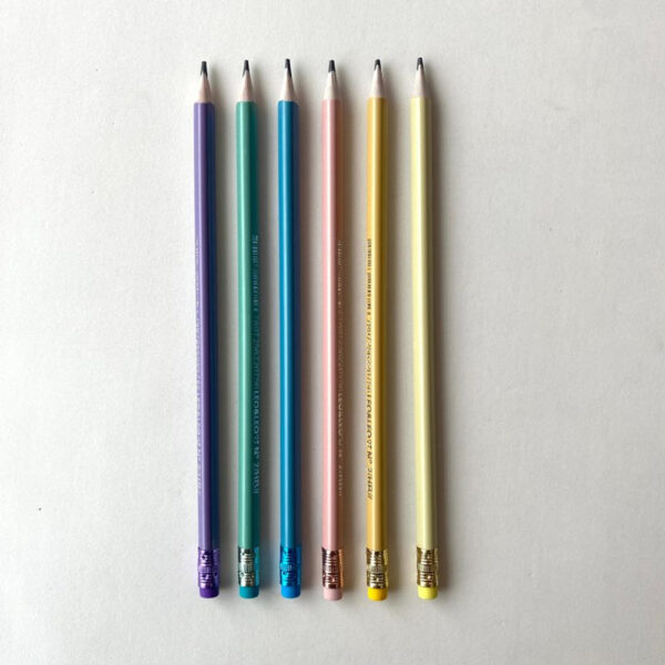 Lápis de Cor Leo e Leo Preto Perolado com Borracha Pastel