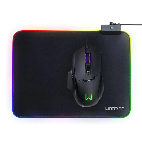 Warrior Cronos Mouse Pad Gamer Flexível RGB AC333