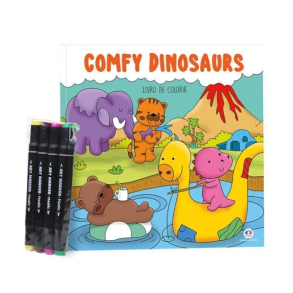 Livro Ciranda Colorindo Dinossauros