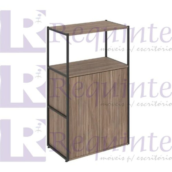 Módulo Gebbwork Médio Shelf com Armário SLF6311 Calvi/Preto
