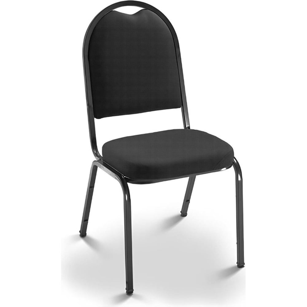 Cadeira Cavalete Fixa Estofada 1002 Vinil Preto