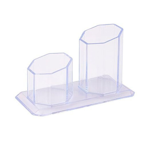 Porta Caneta com Clips Maxcril Cristal