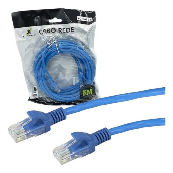 Cabo de Rede X Cell RJ45 Cat6 5 Metros