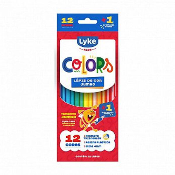 Lápis de Cor Lyke Arco Íris Sextavado