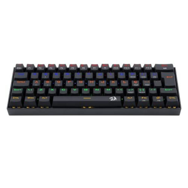 Teclado Radragon Gamer Mecânico Rainbow Preto com Switch Marrom