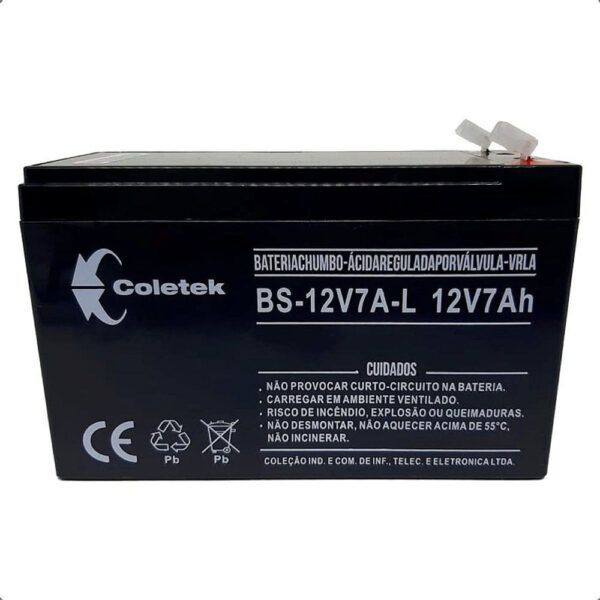 Bateria Selada 12V 7A Coletek