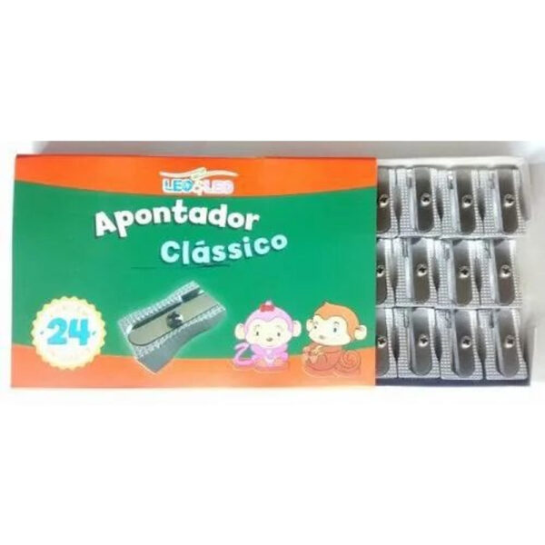 Apontador Leoleo Clássico Metálico