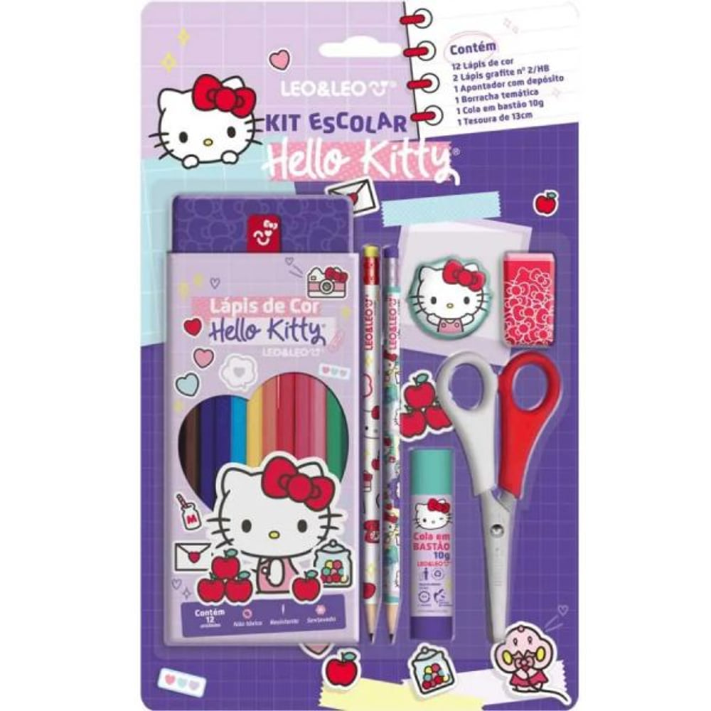 Kit Escolar Leo&Leo Hello Kitty 1123