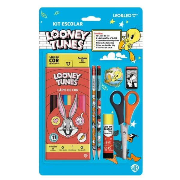 Kit Escolar Leo&Leo Looney Tunes 0323