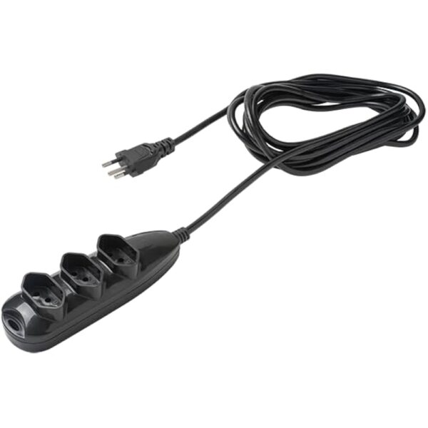 Extensão Elétrica Intelbras 3 Tomadas 3 Pinos 10A 5M Preta