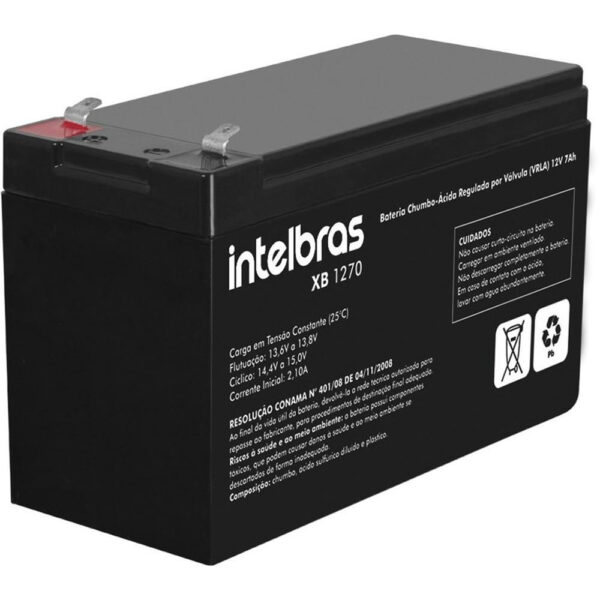 Bateria Selada VRLA Intelbras 12V 7,0Ah XB1270