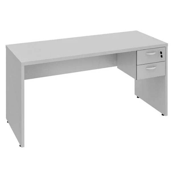 Mesa Reta Gebwork 1,35m Cinza